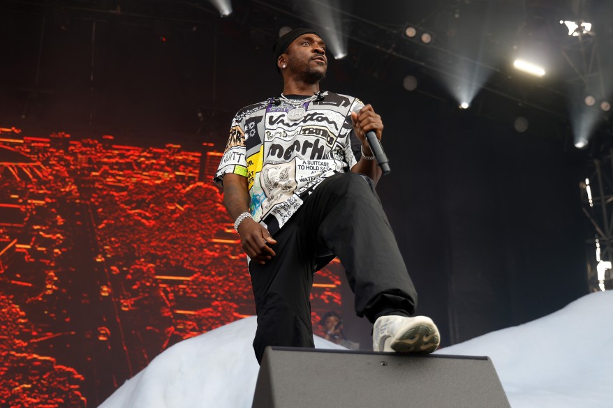 Pusha T wears Louis Vuitton during his performance at Governors Ball 2023.