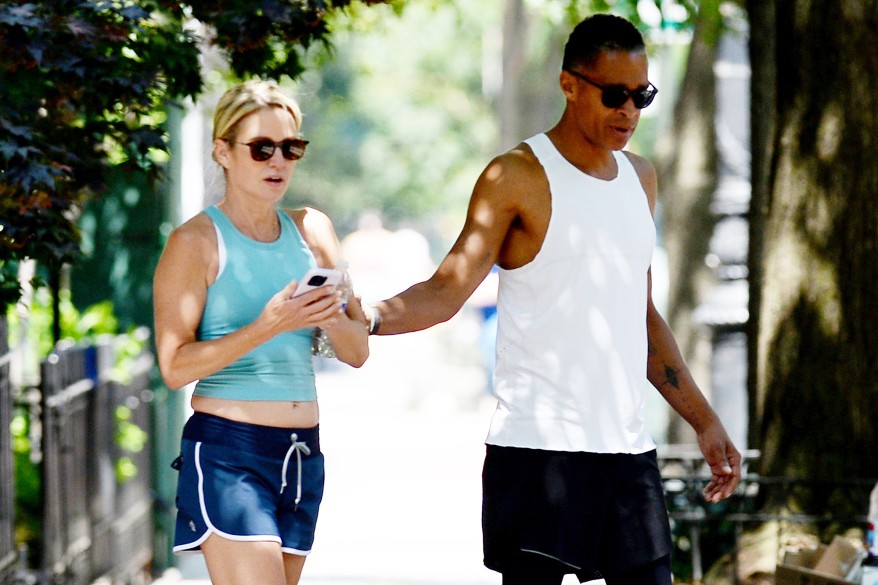 Amy Robach and T.J. Holmes go for a jog and more star snaps